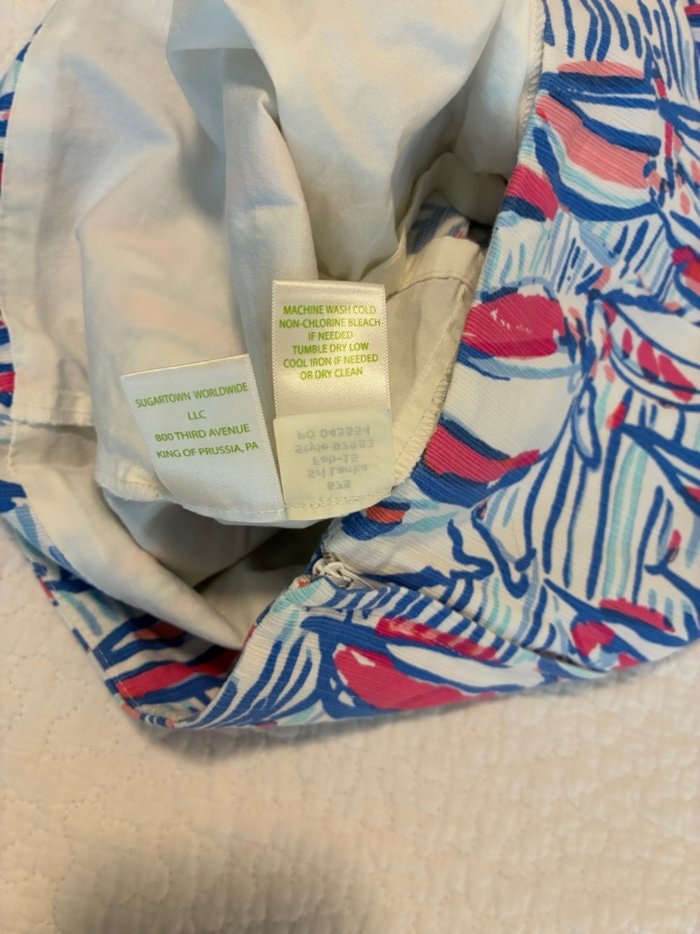 Lilly Pulitzer White Blue Pink Sailboat Print Skort - Picture 5 of 7